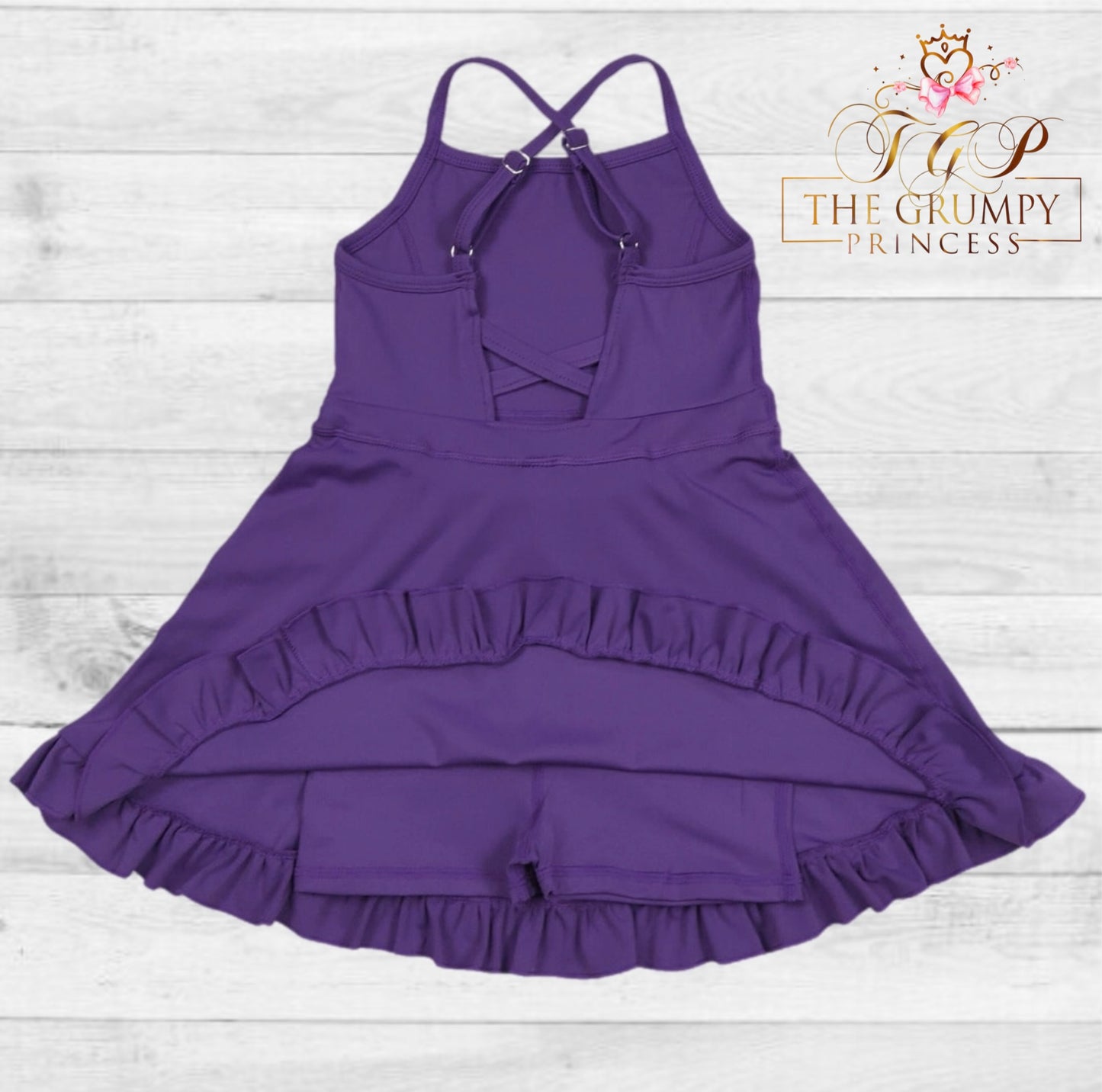 Girls Deep Purple Athletic Dress