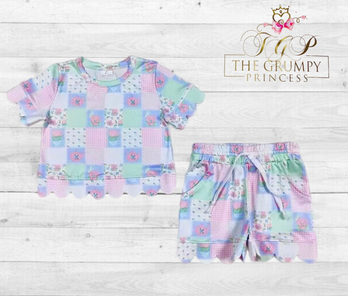 Teapot Girls Scalloped Set