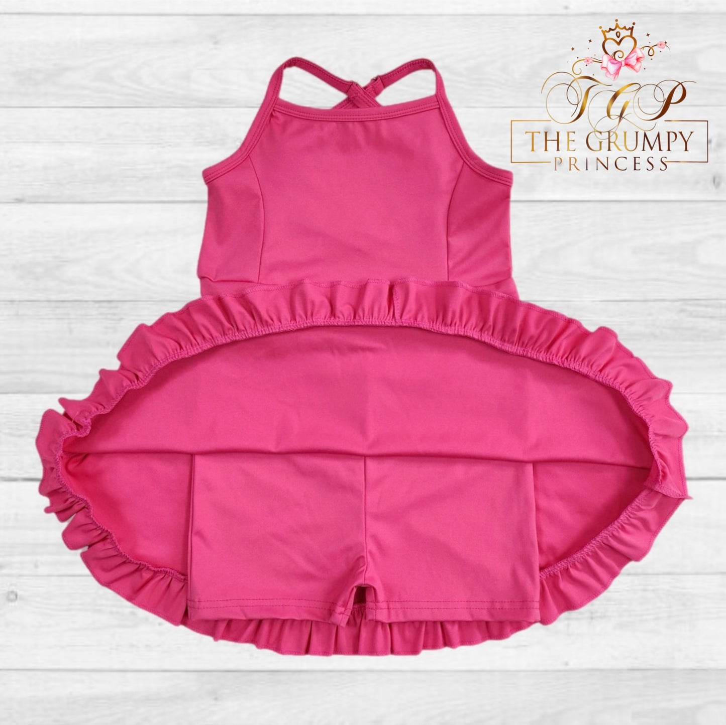 Girls Hot Pink Athletic Dress