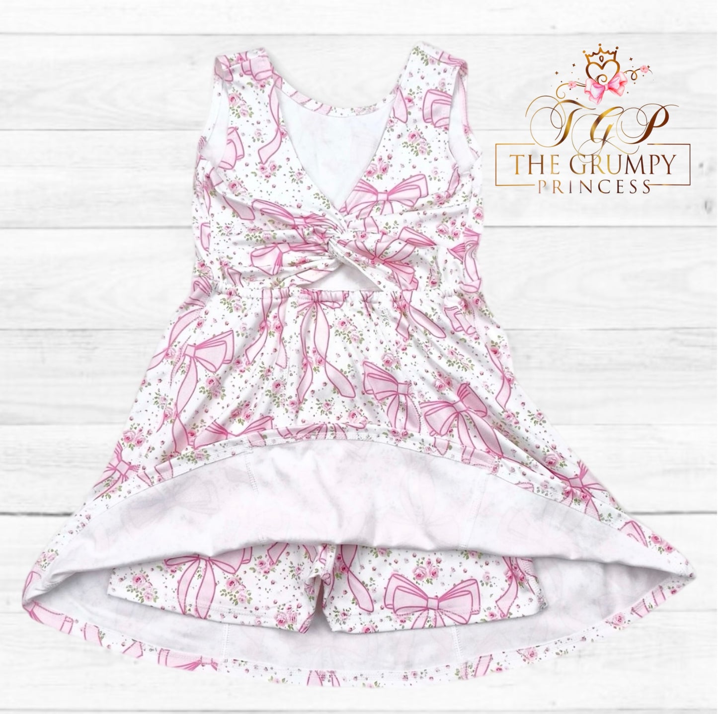 Girls Coquette Bow Athletic Dress