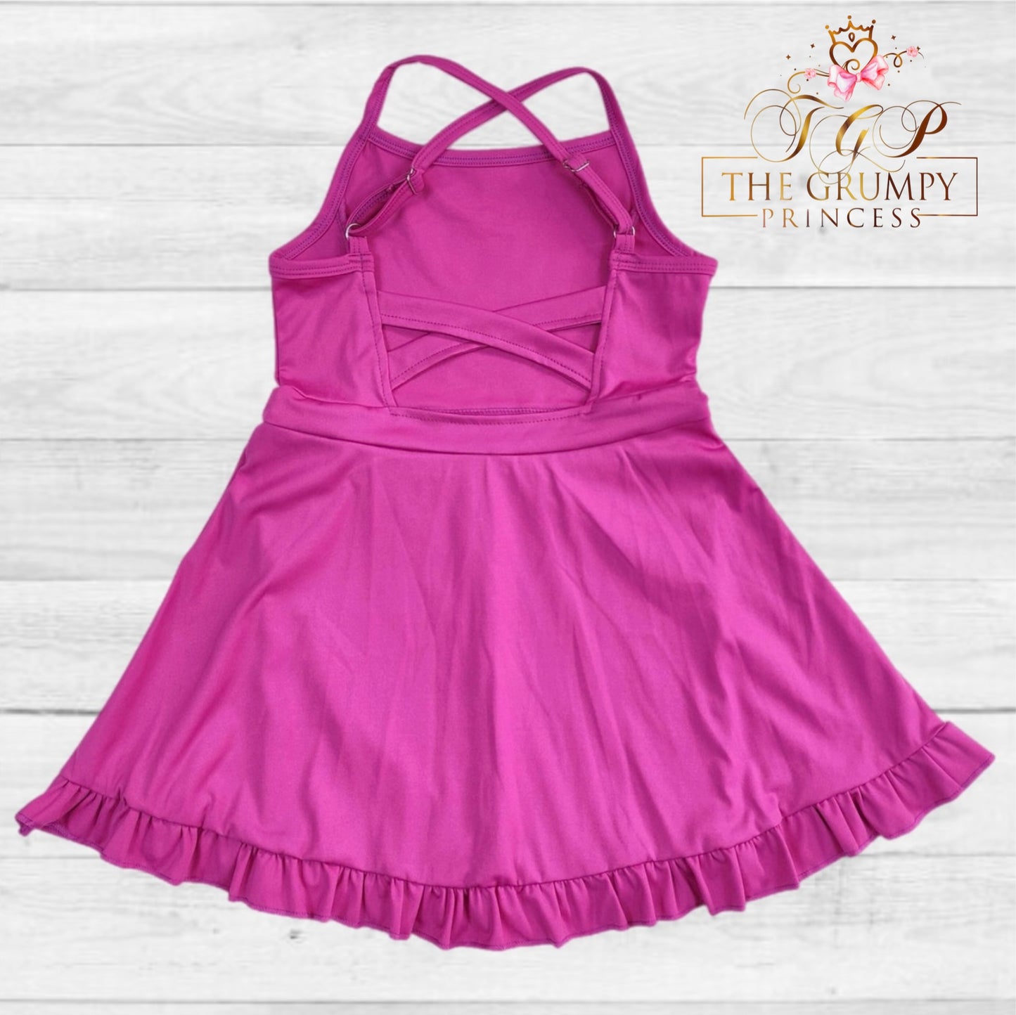 Girls Fuchsia Atheletic Dress