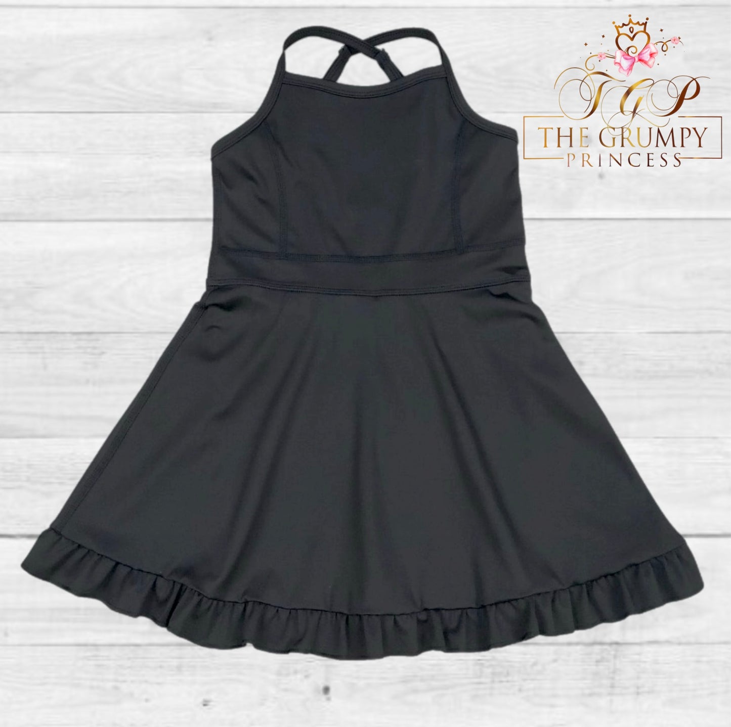 Girls Black Athletic Dress