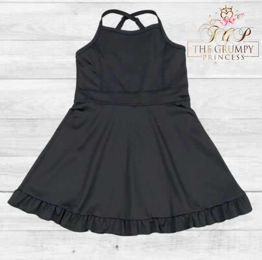 Girls Black Athletic Dress