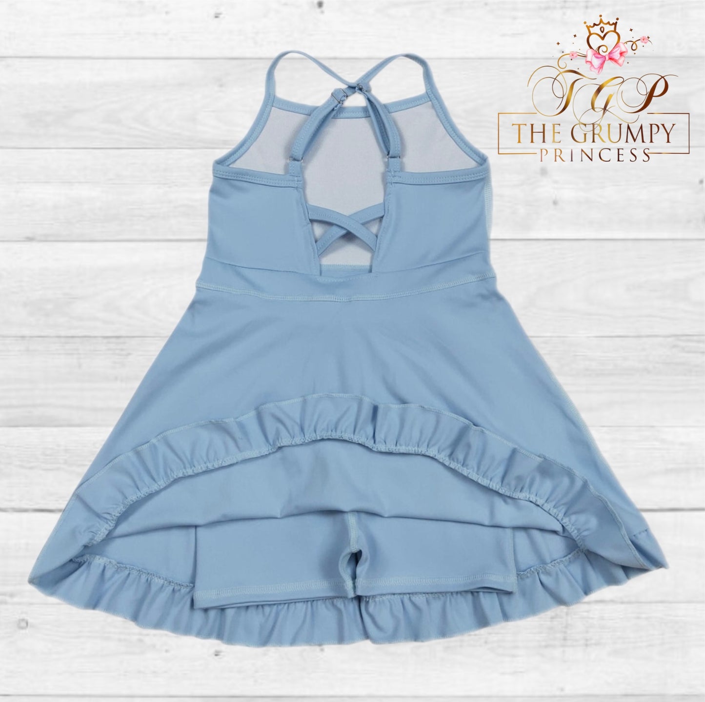 Girls Powder Blue Athletic Dress