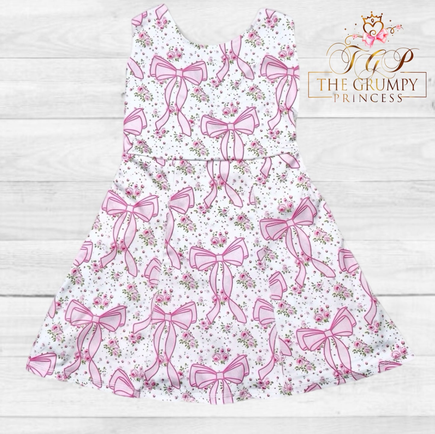Girls Coquette Bow Athletic Dress