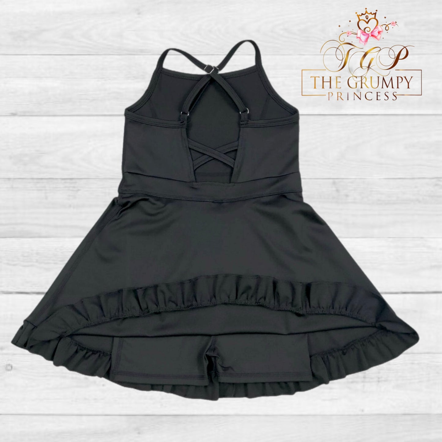 Girls Black Athletic Dress