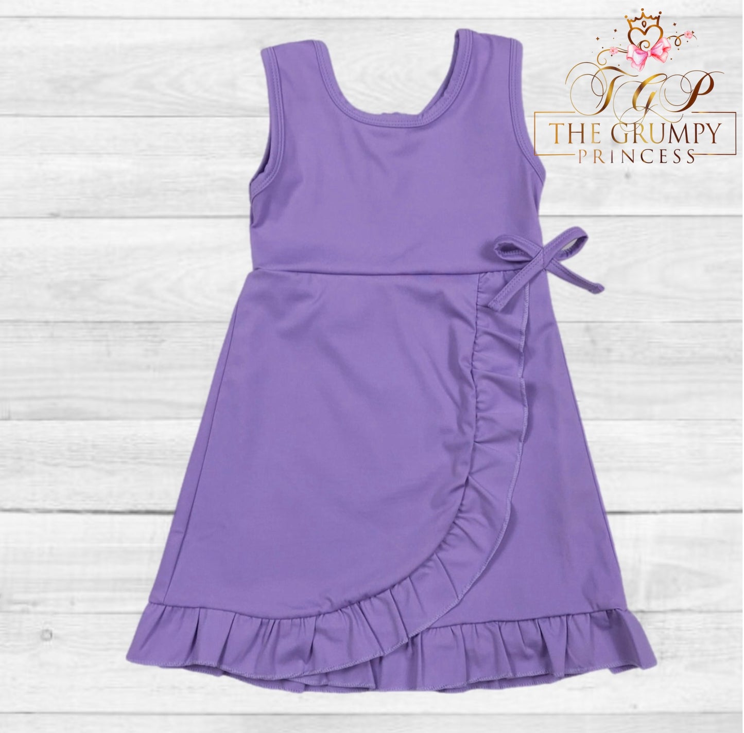 Girls Purple Athletic Dress