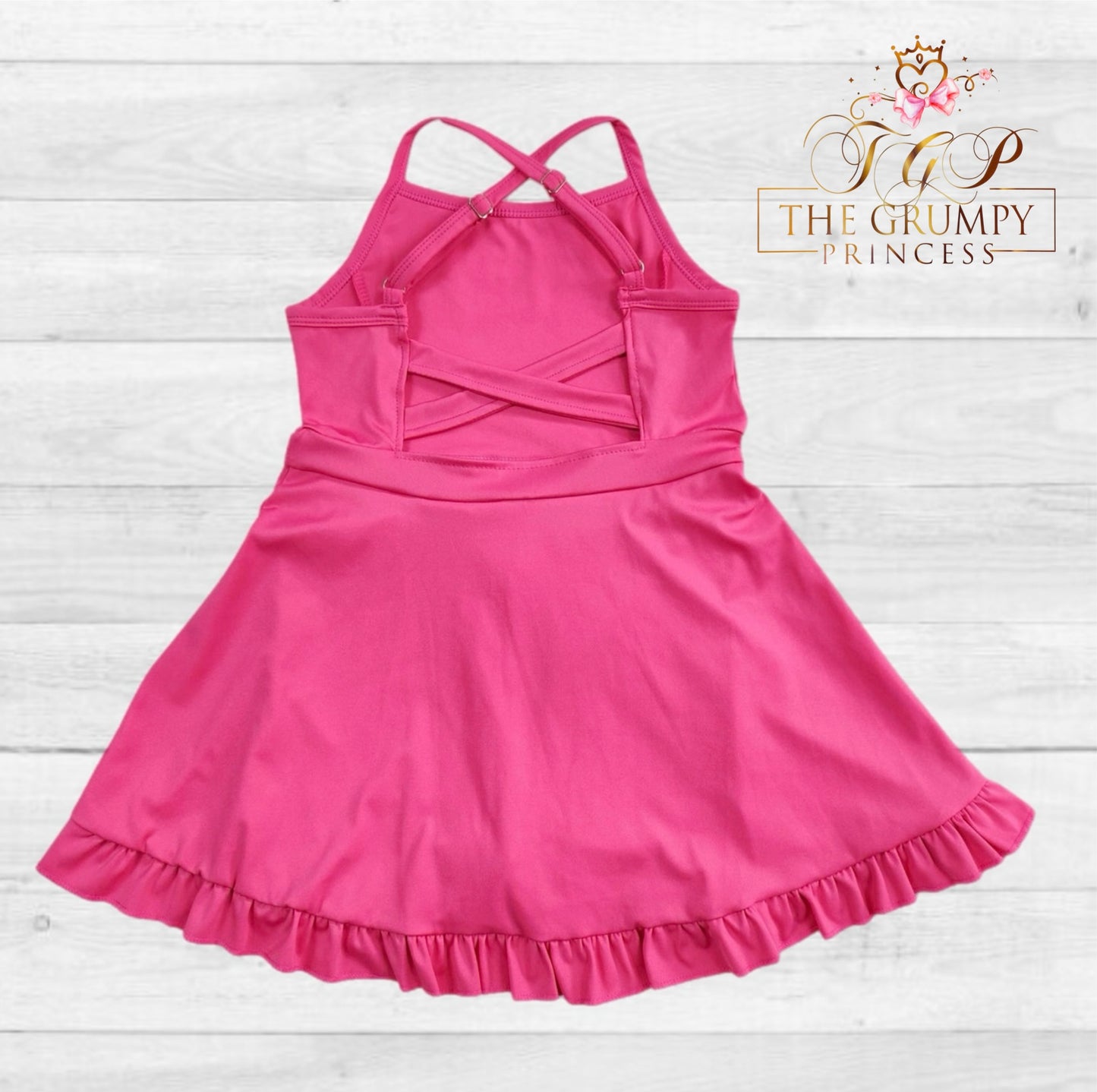 Girls Hot Pink Athletic Dress