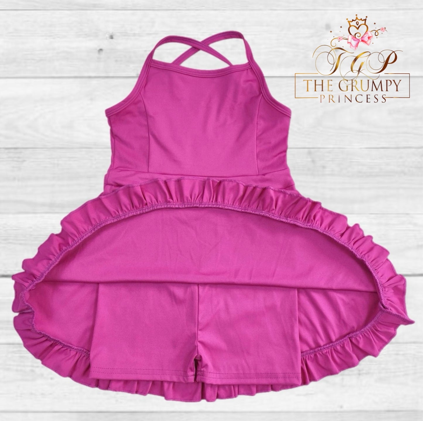 Girls Fuchsia Atheletic Dress