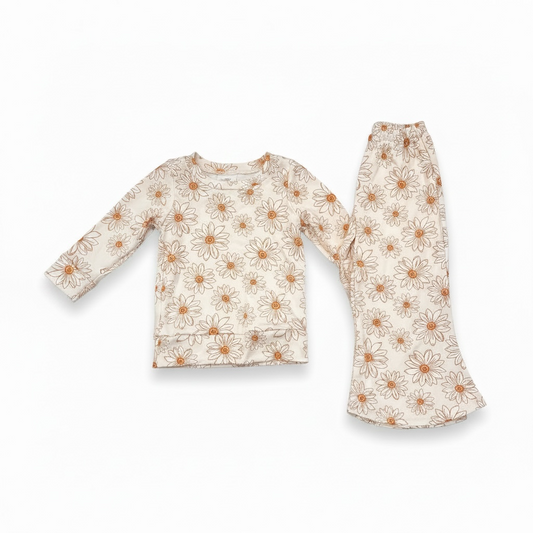 Beige floral 2pc Set