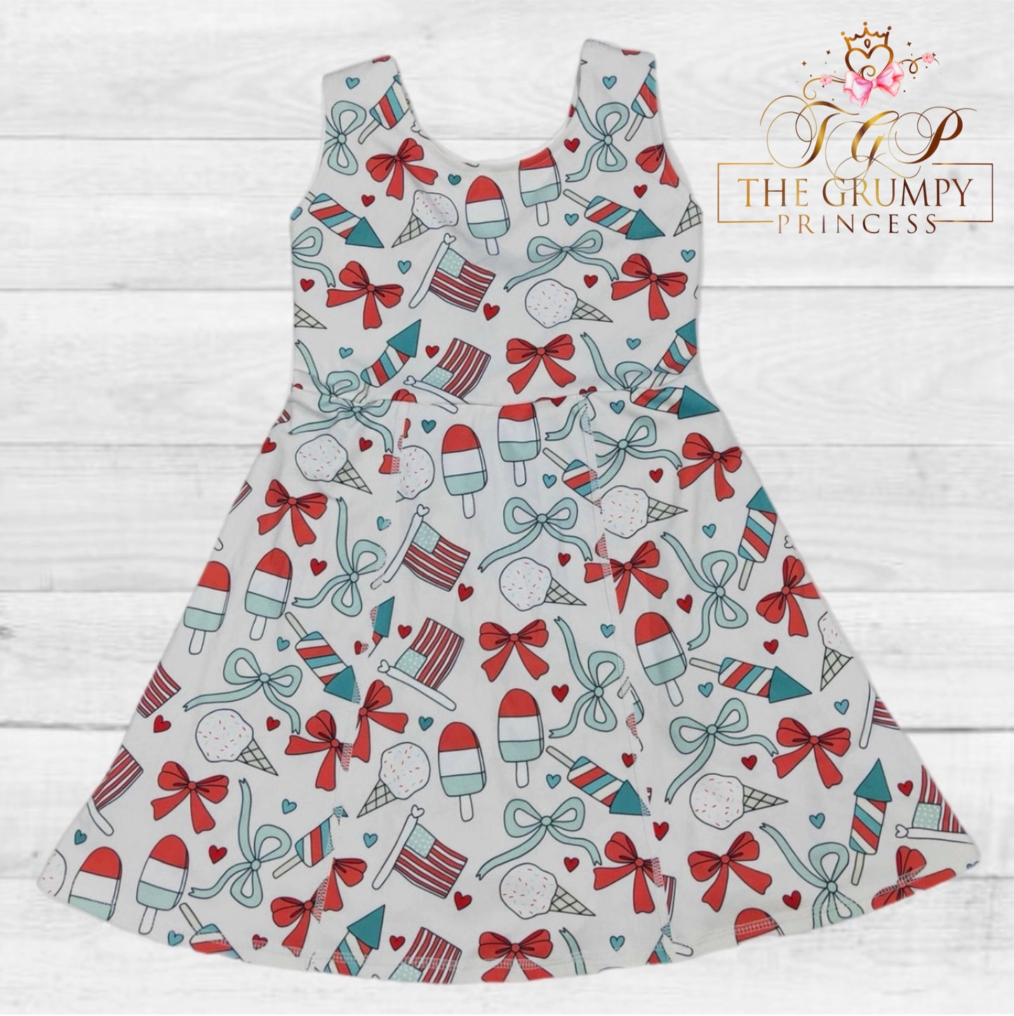 Girls 4th of July Athletic Dress