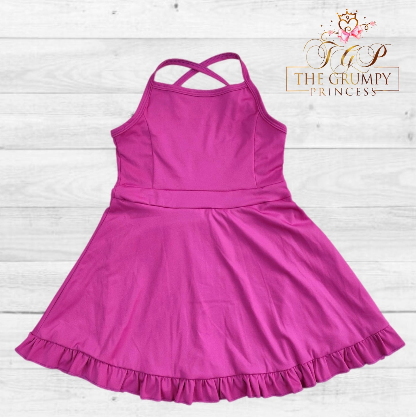 Girls Fuchsia Atheletic Dress