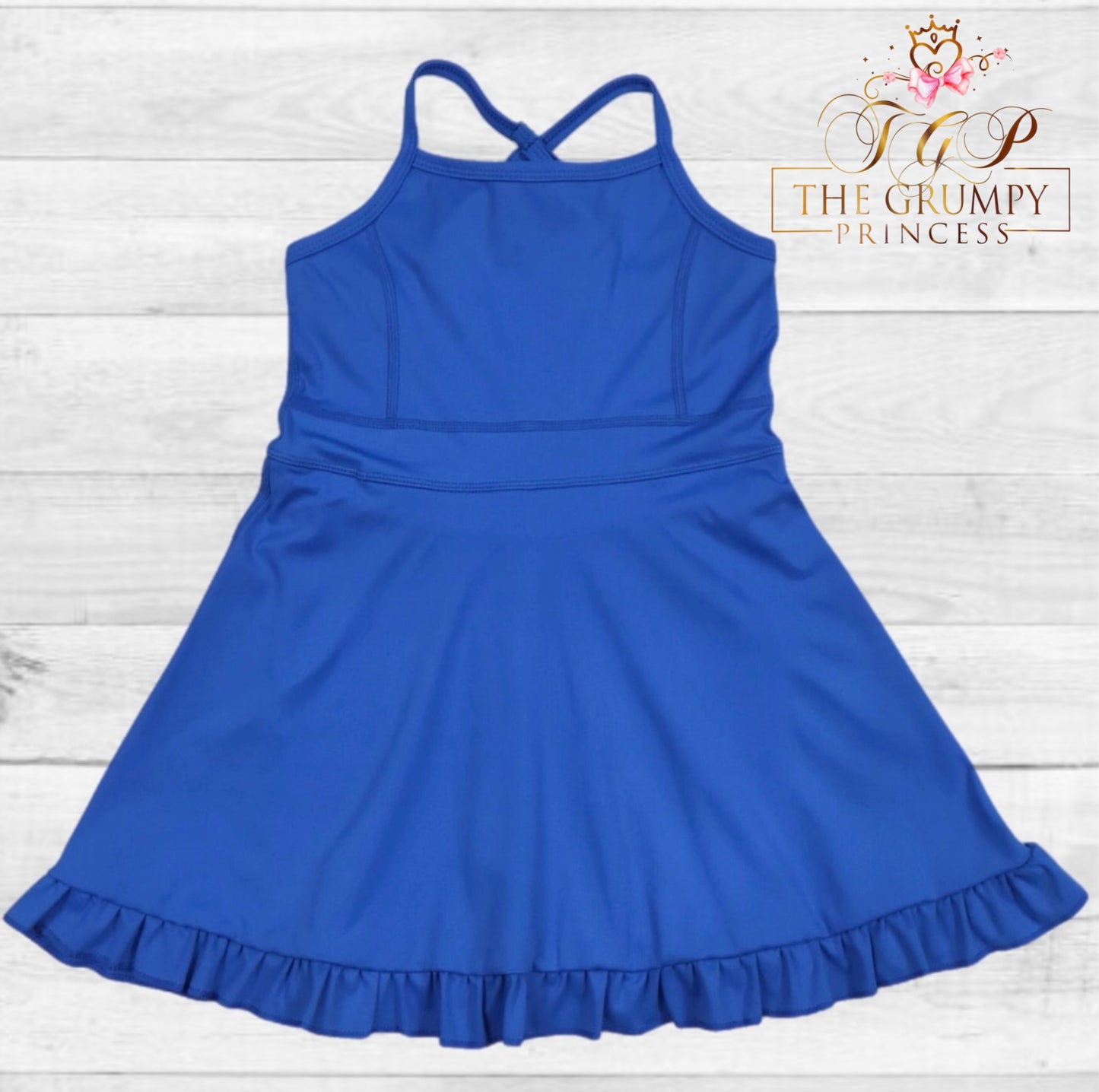 Girls Royal Blue Athletic Dress