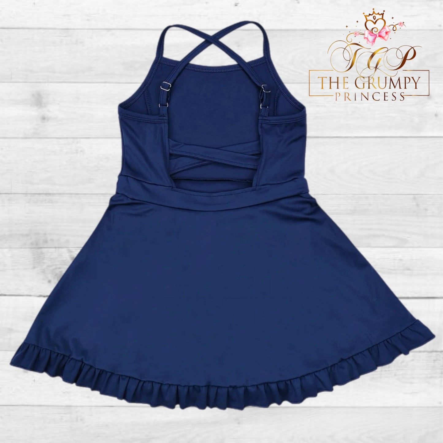 Girls Navy Blue Athletic Dress