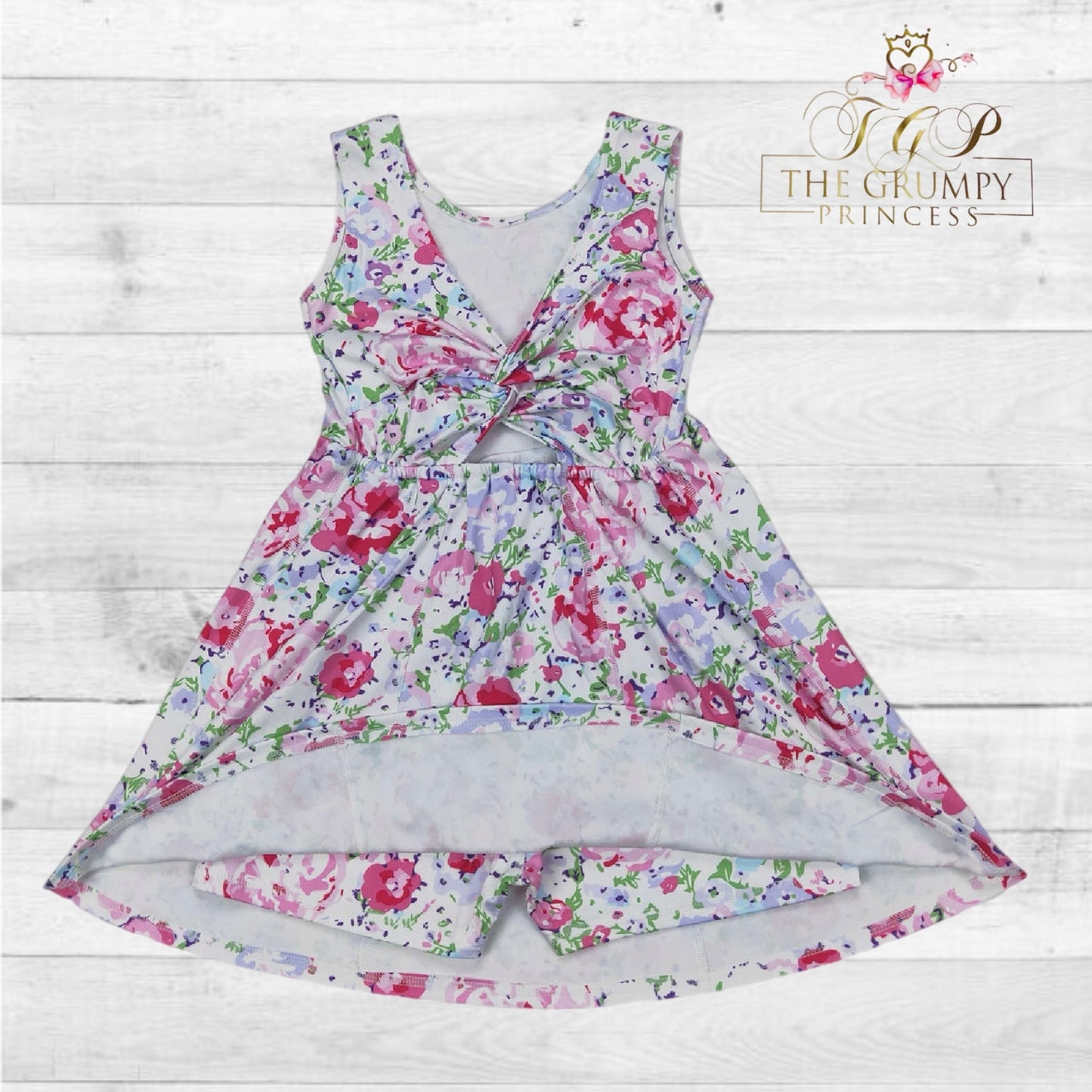 Girls Floral Athletic Dress