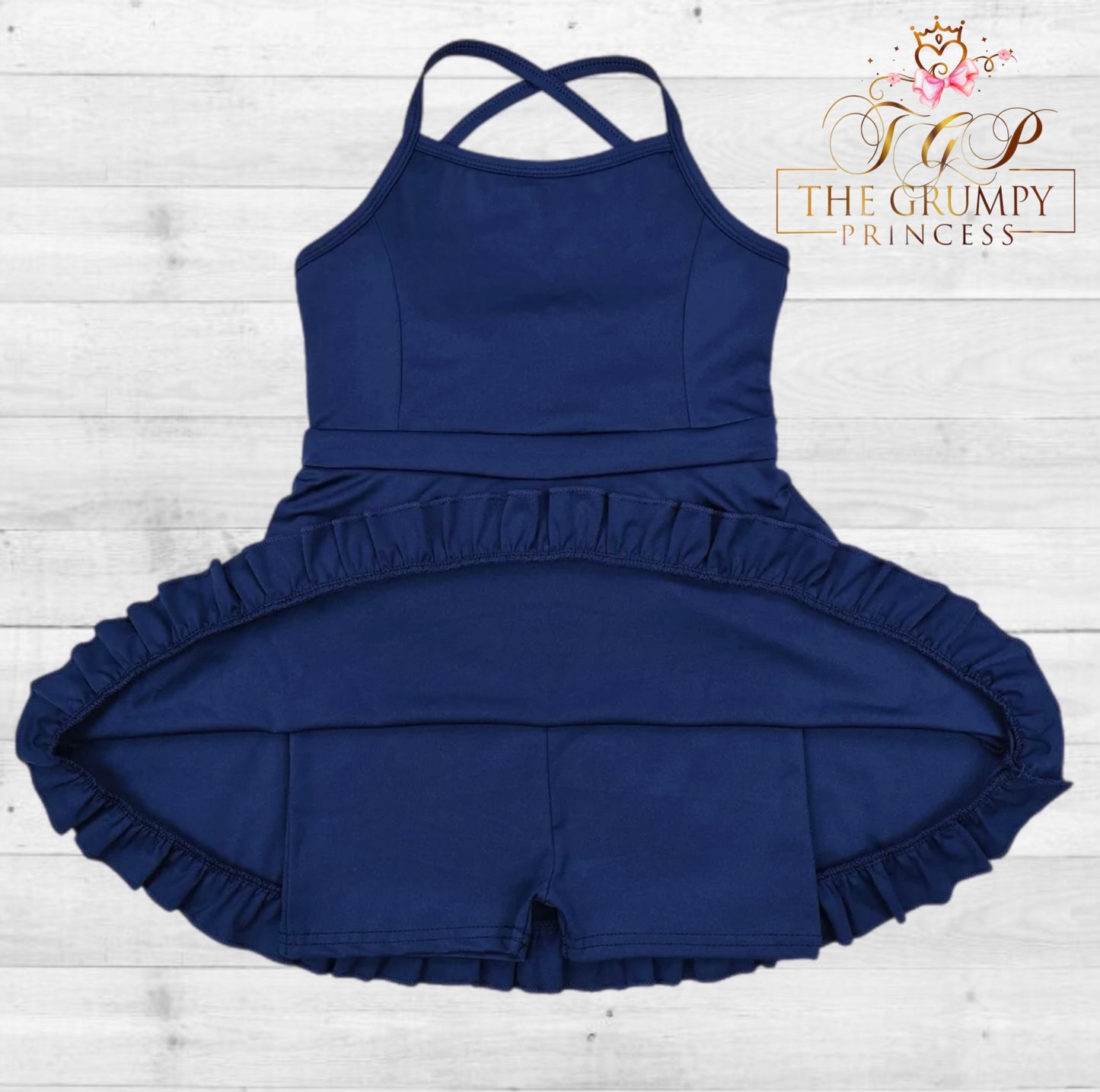 Girls Navy Blue Athletic Dress