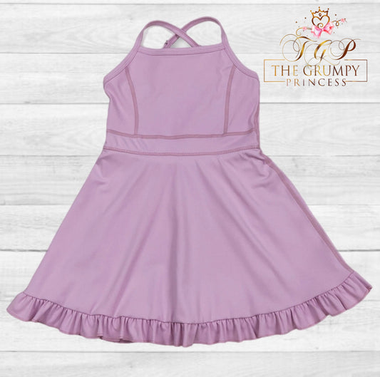 Girls Light Purple Athletic Dress
