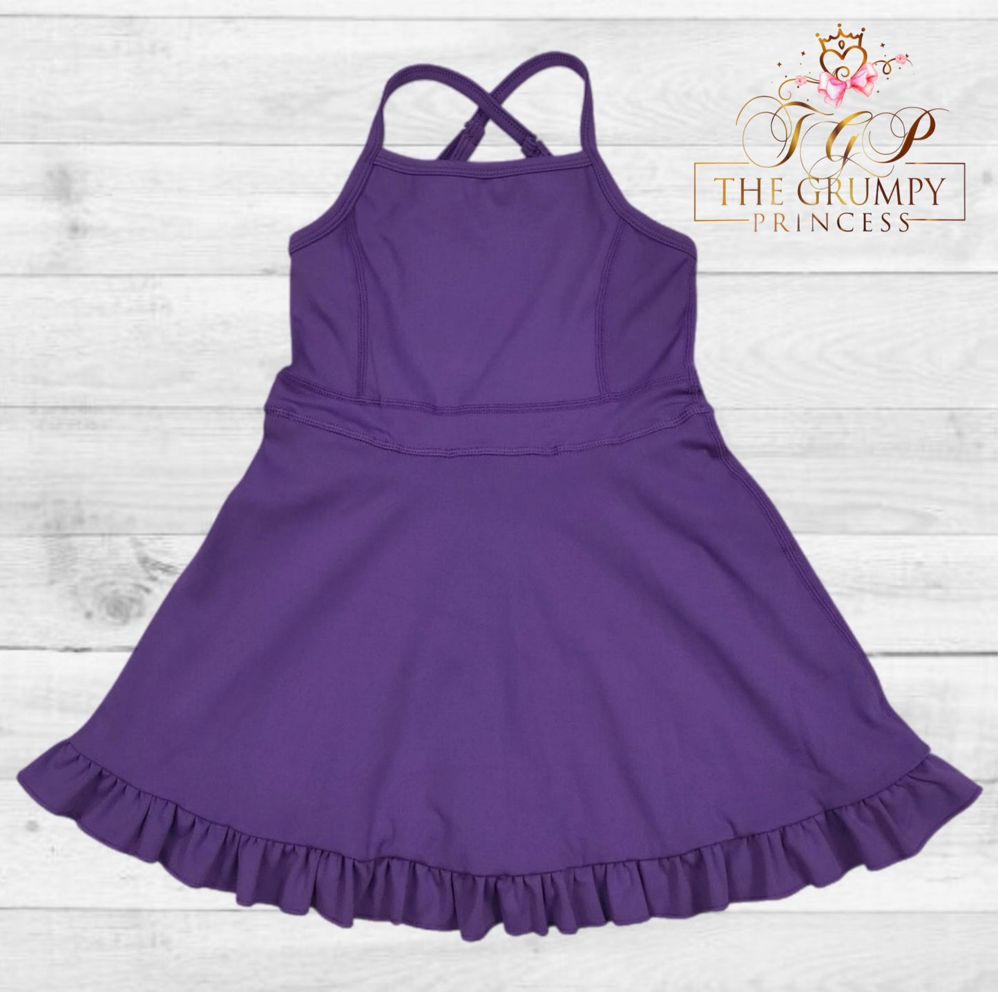 Girls Deep Purple Athletic Dress